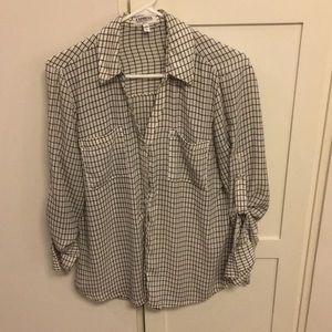 Black & White Blouse